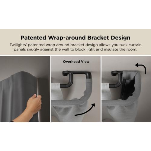 Umbra Twilight 3/4-in. Wrap-Around Double Drapery Curtain Rod