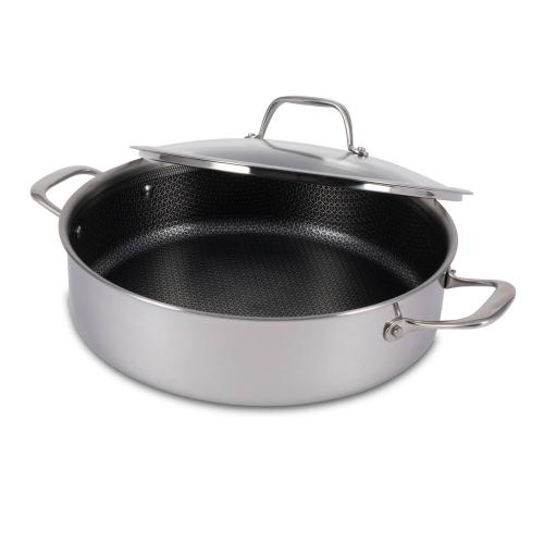 T-Fal HybridMesh 6-qt. Stainless Steel Shallow Pan with Lid
