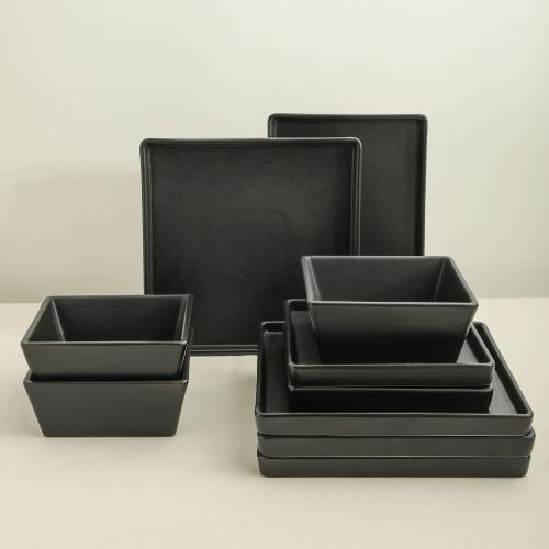 Stone Lain Grace Stoneware 12-Piece Dinnerware Set