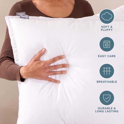 White Throw Pillow Insert Set 2pk