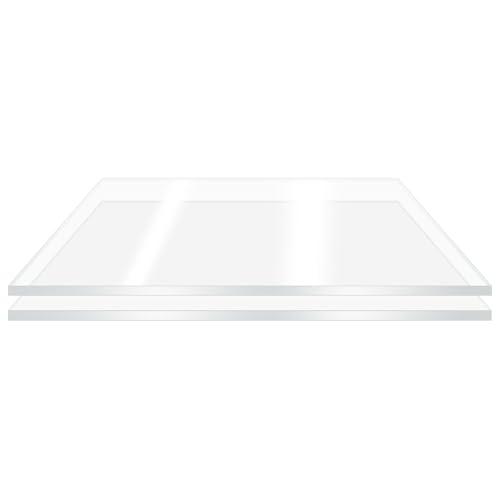 scrats 2 Pieces 24 x 36” Clear Acrylic Sheet Plexiglass - 1/8”(3mm) Thick, Use for Craft Projects, Signs, DIY Projects and More; Cut with Saw or Hand Tools, No Laser Cut
