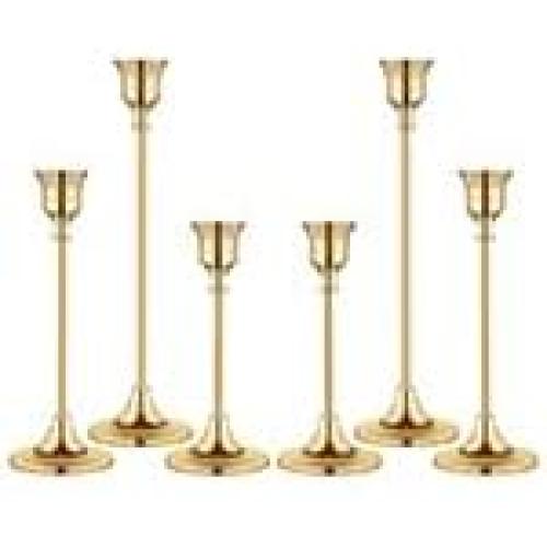Candlestick Holders,Taper Candle Holder for Candlesticks Gold Brass Vintage Candle Stick Candle Holders Candelabra Candle Holder for Fireplace Party Dining Home