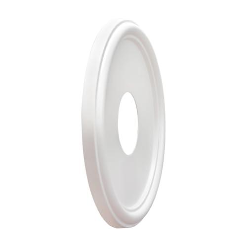 EIFHYT Molded Nylon Ceiling Medallion for Light Fixtures and Ceiling Fans 13OD x 4ID x 1-1/8P (Fits Canopies up to 10-1/4) White