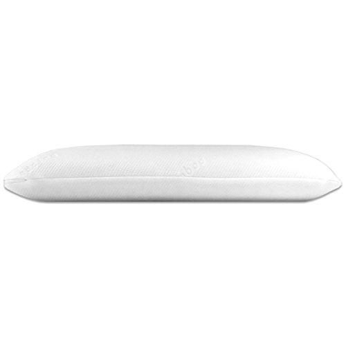 Bluewave Bedding Slim Gel Memory Foam Pillow for Stomach, Back and Side Sleepers - Therapeutic Design for Spinal Alignment, Better Breathing and Enhanced Sleeping (4-Inches Height, Standard)