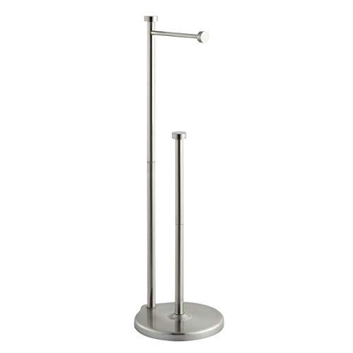 SunnyPoint Free Standing Bathroom Toilet Paper Holder Stand with Reserve, Reserve Area has Enough Space for Jumbo Roll