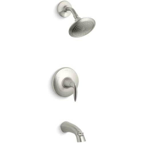 Kohler TS45104-4-BN Rite-Temp® Bath & Shower Valve Trim with Lever Handle, Spout & 2.5 Gpm Showerhead