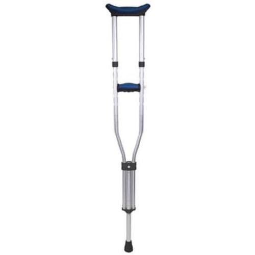 Carex Folding Aluminum Under Arm Crutches for Adults 4'11 to 6'1, 2 Lightweight Crutches Included, Universal for Walking, Walking Aid for Kids, Adults & Seniors, Includes Padded Underarm Cushions
