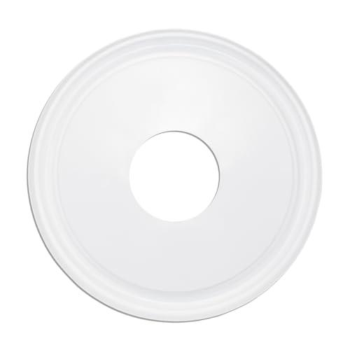 EIFHYT Molded Nylon Ceiling Medallion for Light Fixtures and Ceiling Fans 13OD x 4ID x 1-1/8P (Fits Canopies up to 10-1/4) White