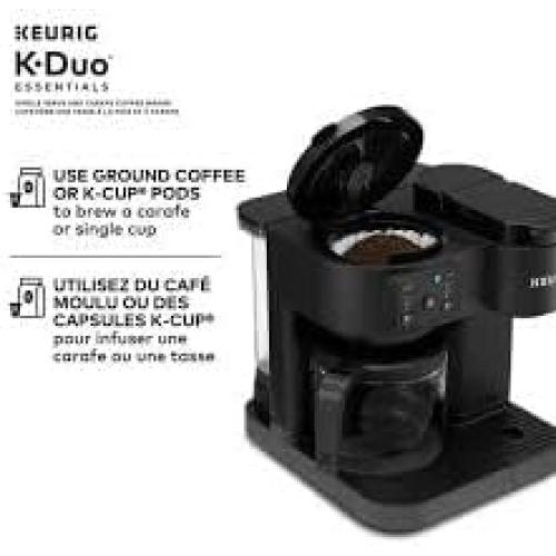 Keurig K-Duo Essentials Hot & Iced Single Serve K-Cup Pod & Carafe Coffee Maker, Gen 2