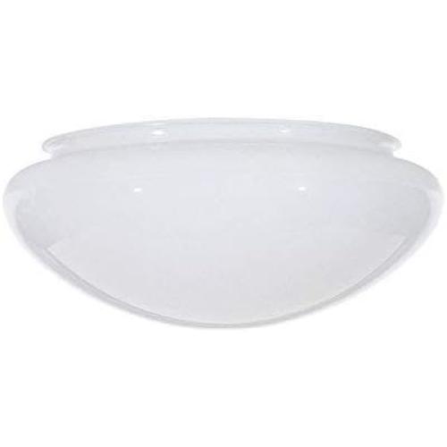 Satco 50-330 9.5-Inch Replacement Mushroom Glass Shade, 7-7/8 Inch Fitter, White (50/330) Look at pictures with dimensions BEFORE purchasing
