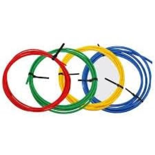 DuctlessAire 4 Piece Air Condition Line Set Bender Kit - Fits 1/4, 3/8, 1/2, 5/8 - Color Coded AC Pipe Protector - Mini Split Air Conditioner, HVAC Lineset Soft Copper Tubing Bending Kit (13 ft)