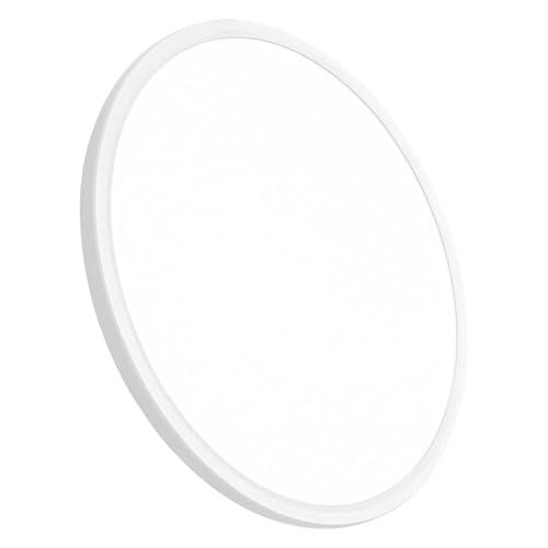 20 Inch Large LED Flush Mount Ceiling Light, 40W,4350LM, 3000K/4000K/6000K CCT Selectable,0.98inch Super Slim Low Profile Round Flat Panel Light for Bedroom,Kitchen,Hallway(White)