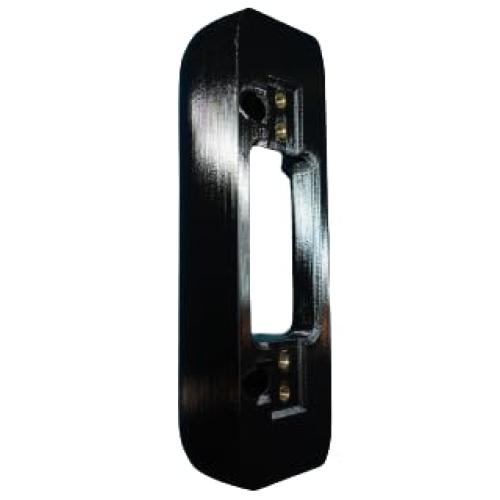 Angled Doorbell Wedge Mount Bracket compatible with Eufy S330 Security Video Doorbell (Battery Version 162mm tall) (Black, 50-Degree)