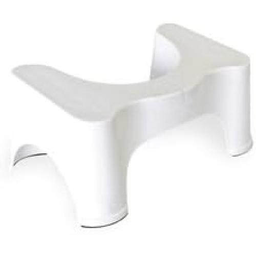WHITE Squatty Potty Simple Curve Toilet Stool.