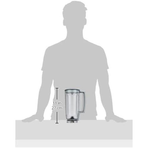 Bosch Blender Attachment for Bosch Universal Plus Mixer | Ideal Mixer Accessory for Blending Bread, Fruit, Ice | TRITAN Co-polyester with Stainless Steel Blades | 6 Cup Capacity