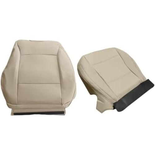 Passenger Side Bottom & Top Lean Back Perforated Leather Seat Cover Fits for Subaru Outback 2015-2019, Tan Car Seat Cushion Protector Replacement Cover