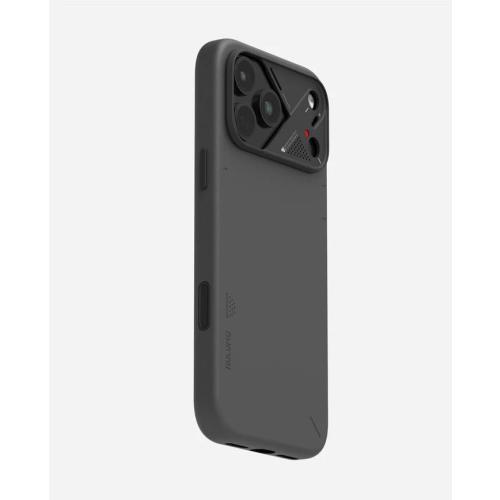 Aulumu A17 Vegan Leather CoolHyper iPhone 17 Pro Max Case | Camera Control | with Cooling Fins | Luxury Comfort | Compatible with MagSafe | Complete Wrap-Around - Black
