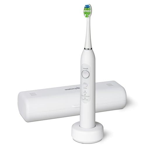 Waterpik Sensonic Electric Sonic Toothbrush, White | With 3 Hygiene Modes, Rechargeable Battery, Travel Case, USB Charger