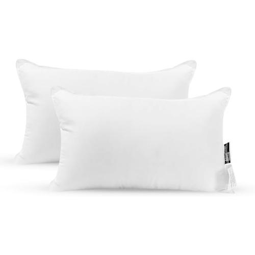 4 Pack White Throw Pillow Insert, Overstuffed Polyester Sham Stuffer, Pillow Forms for Couches or Bedrooms