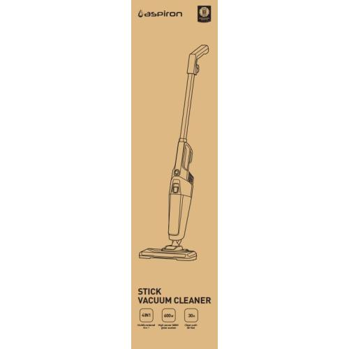 Corded Stick Vacuum Cleaner, Aspiron Small Vacuum Cleaner with 20kPa Powerful Suction & 0.88QT Dust Cup and 32ft Power Cord, 5-in-1 Handheld Lightweight Bagless vacuum cleaner carpet and floor for Pet