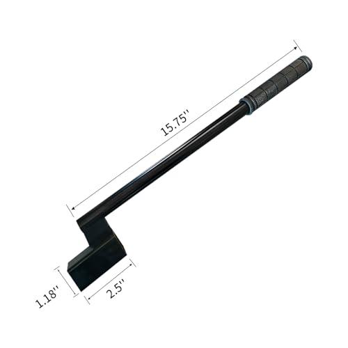 Lethato Container Door Leverage Tool, Heavy-Duty Leverage Bar with Non-Slip Handle Ergonomic Design Shipping Container Door Kit Persuader Bar for Loaders, Warehouse&Port Workers - Black 1 Pack