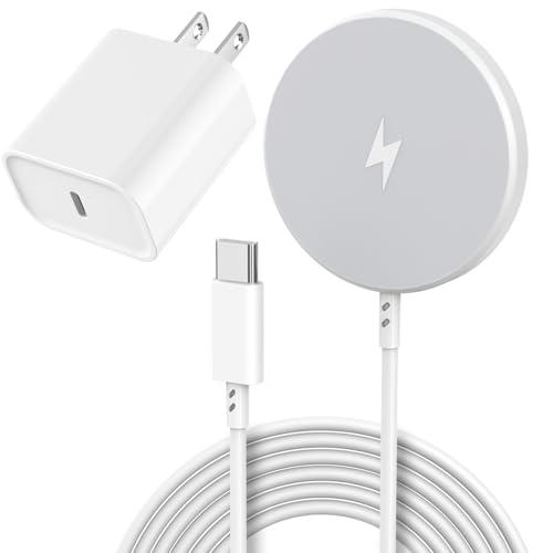 [Apple MFi Certified]Magnetic Wireless Charger Apple Mag Safe Charger,15W 6FT Fast Wireless Charging Pad for AppleiPhone 16 Pro Max/16 Pro/16 Plus/15 Pro Max/14/13/12/AirPods3/2/Pro/Pro2,Charging Pad