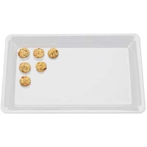 Size 12 x 18 4 Rectangle White Zappy Plastic Heavy Duty Serving Trays 12 x 18 Decorative Wedding & Party Platters