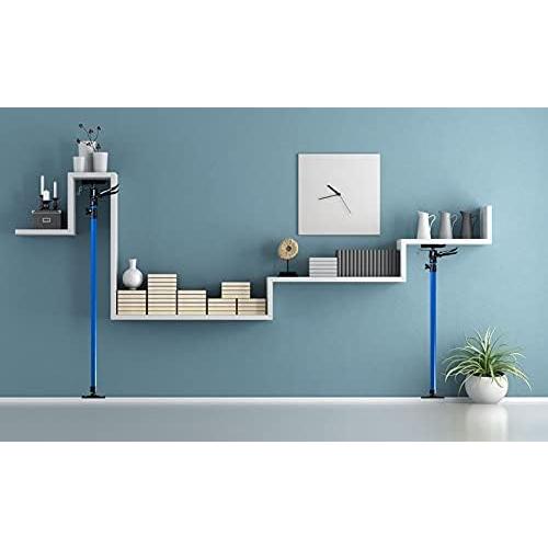 Support Pole, Steel Telescopic Quick Adjustable 3rd Hand Support System, Support Rod, Supports up to 154 lbs Construction Rods for Cabinet Jacks Cargo Bars Drywalls Extends from 49 Inch to 114 Inch