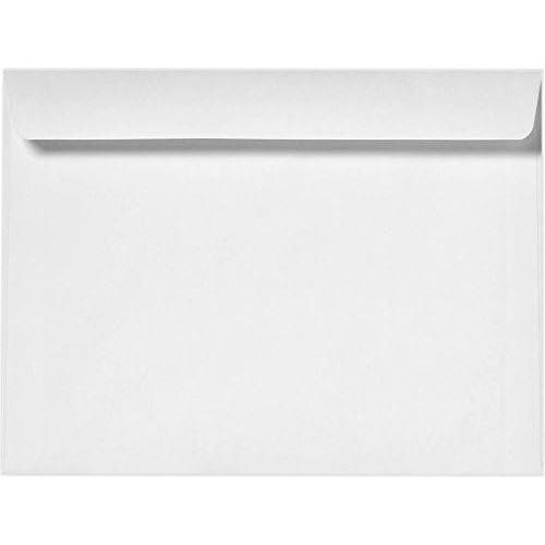 LUXPaper 9 x 12 Booklet Envelopes | Bright White | 28lb. Text | 400-500 Qty