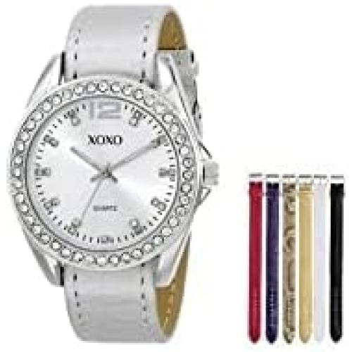 Accutime XOXO Women's XO9062 Analog Display Analog Quartz Grey Watch