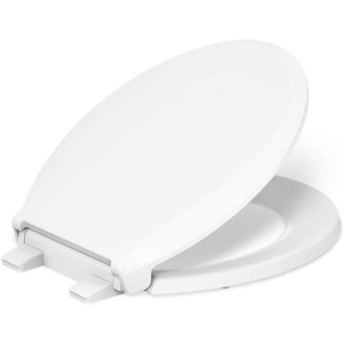 KOHLER 4639-RL-0 Cachet ReadyLatch Round Toilet Seat Soft Close, White