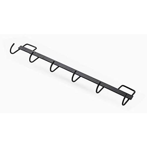 Bathroom Shelf of Hooks Strong Adhesive Hook Kitchen Wall Hanging Bathroom Nail-Free Seamless Rack Hanger Hook Shelves (Color : Black)
