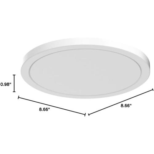 BLNAN LED Flush Mount Ceiling Light, 9 Inch 18W 3000K/4000K/5000K Hardwire Light Fixture, Ultra Thin Round White Lamp for Kitchen Porch Bedroom Hallway Stairwell Basement, Non-dimmable 1 Pack
