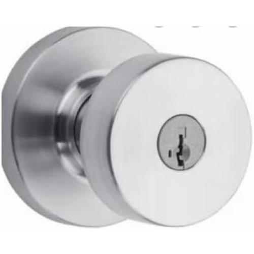 Kwikset 97402-850 Signature Series 740PSK RDT 15 SMT Round Entry Door Lock, AAA Grade, Keyed Key, Zinc, Satin Nickel, Knob Handle