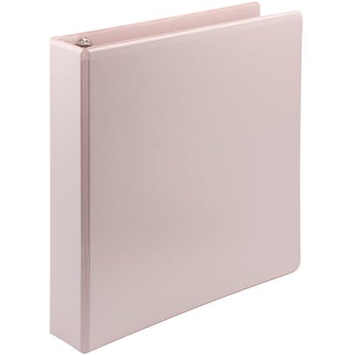 Samsill Plant-Based 1.5 Inch Durable D-Ring, View Binder, Eco-Friendly, USDA Certified Biobased, Single, Rose