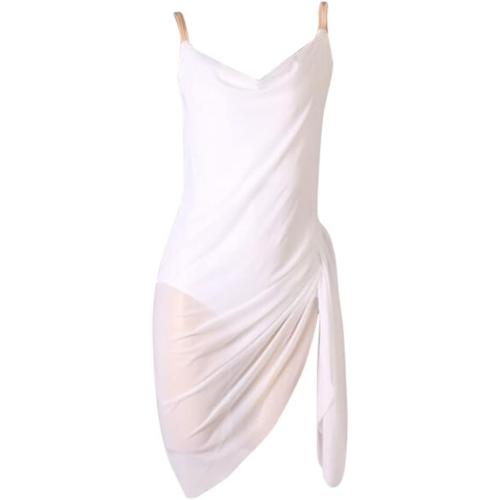 Women Medium Latin Dance Dress Salsa Tango Dancing Practice Dresses Backless