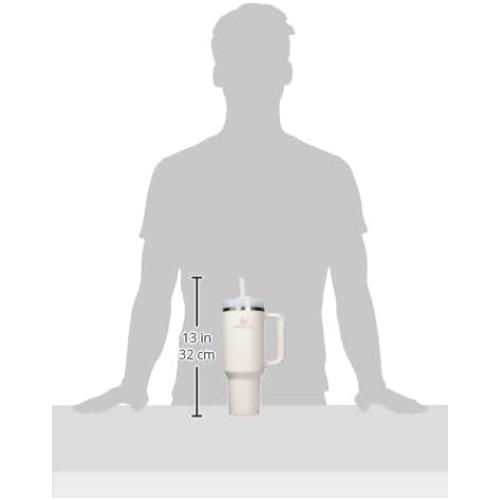 Stanley Quencher H2.0 Tumbler with Handle and Straw 40 oz | Flowstate 3-Position Lid | Cup Holder Compatible for Travel | Insulated Stainless Steel Cup | BPA-Free | Rose Quartz 2.0