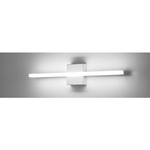 Combuh Bathroom Light Fixtures Over Mirror, 24 Inch IP44 9W Morden Vanity Light Bar for Bathroom, Chrome Wall Lighting Fixtures, Cool White 6000K