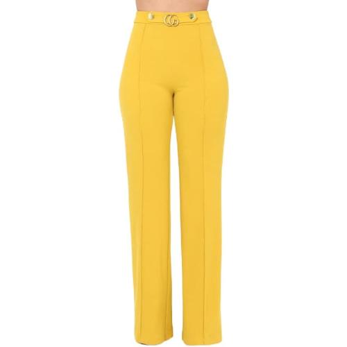 Casual Fit Pants Black, Mustard