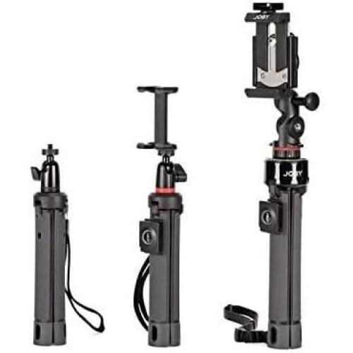 JOBY JB01550-BWW TelePod Mobile Tripod for Smartphone and Camera - Bluetooth Remote, Monopod, Selfie Stick, Vlogging, iPhone, Mirrorless, 360, Action Camera, Lights
