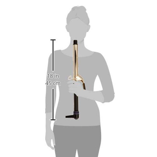 Hot Tools Pro Artist 24K Gold Extra Long Curling Iron | Long Lasting, Defined Curls (1 in)