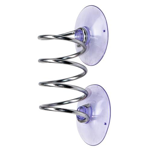 Dish Wand Holder Kitchen Sink Sponge Holder with Suction Cup, Silver
