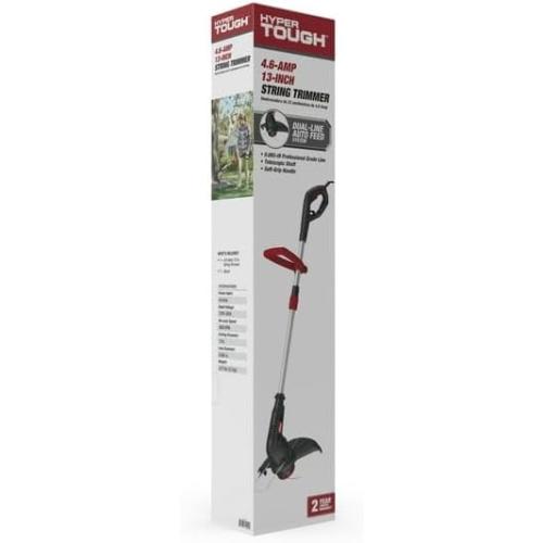 4.6-Amp 13in Electric String Trimmer HT21-401-002-04, Adjustable D-Grip Handle, Plant Protection Guard Keeps You from Accidentally Trimming Flowers