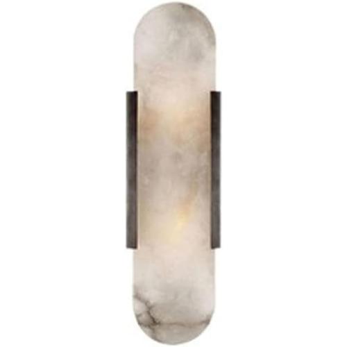 19.7 Mid Century Natural Alabaster Wall Sconces Wall Lighting Bathroom Vanity Light Fixtures Marble Wall Light White Stone Glass Modern Wall Mount Lamp for Bedroom Living Room Hallway