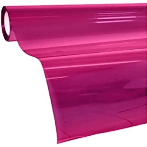VViViD Transparent Colorful Vinyl Window Tinting Sheets (6ft x 5ft, Pink)