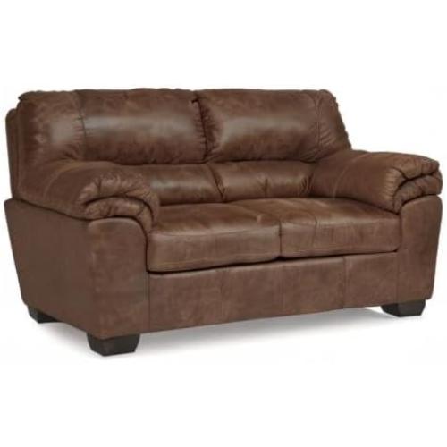 Size 69 x 36x 38 Signature Design by Ashley Bladen Faux Leather Loveseat, Brown