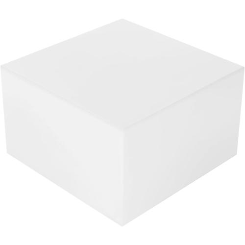 6PCS Clear Display Nesting Riser Stands, Display Stands with Hollow Bottoms with Load-bearing Capacity of 11.02 lbs (White)