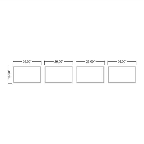 Premade Wall Molding Kit, Ready to Assemble Wainscoting Panels, Installed with Glue, Pre-Cut Molding Trim for Interrior Wall, DIY, (4 Frames, NOT Peel and Stick)