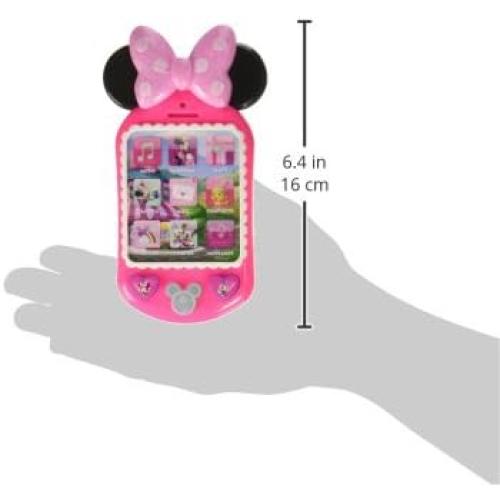 Disney Junior Minnie Bow-Tique Why Hello Pretend Play Cell Phone, Lights and Sounds, Batteries Included, Kids Toys for Ages 3 Up by Just Play