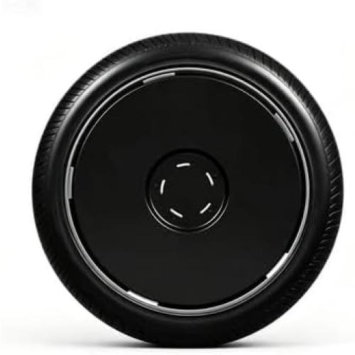 Wheel Cover Hubcaps with Rim Protectors - PC Material, Compatible with 2019-2026 Tesla Model 3 18 inch&2019-2026 Tesla Model y 19 inch,Set of 4 (Matte Black